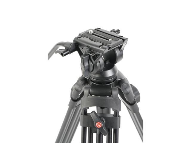 Takama 3-Section Aluminum Video Tripod with Damping Fluid Head