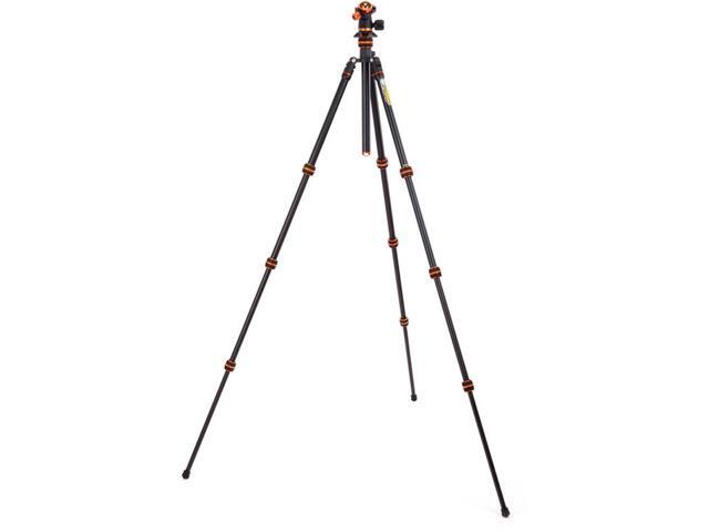 punks travis 2.0 magnesium alloy general use tripod - adjustable, multi-use camera tripod with three detachable legs