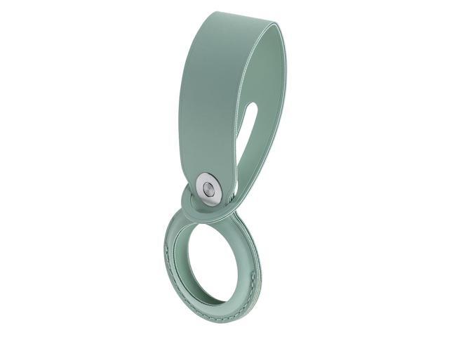 Slinger Slinger Protective PU Leather Loop Holder Tracker Cover Compatible with Apple New AirTag (Green)