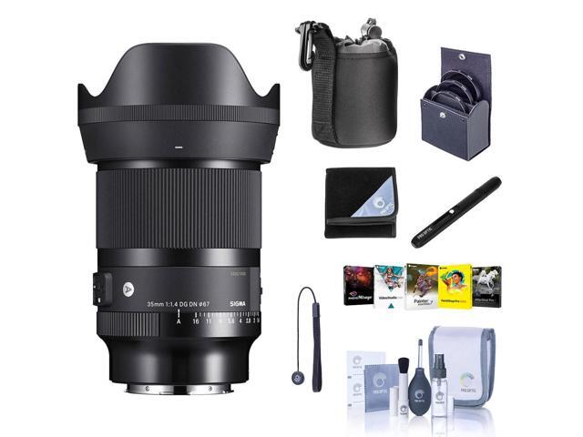 Sigma AF 35mm f/1.4 DG DN ART Lens for Sony E, Bundle with Corel PC Software Suite, 67mm Filter Kit, Case, Wrap, Lens Cleaner, Cleaning Kit, Lens...