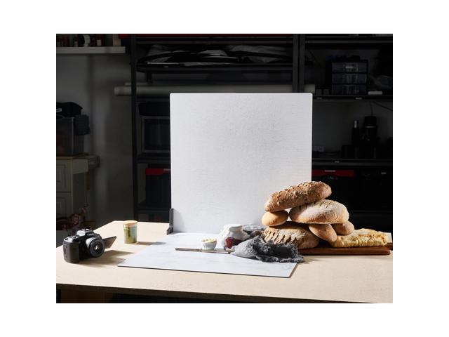 V-FLAT WORLD Duo Board - 24x24' Double Sided Surface Board, Raw Concrete/Vintage Plaster