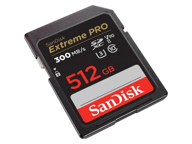 SanDisk 512GB Extreme PRO UHS-II V90 SDXC Memory Card