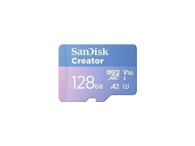 SanDisk Creator Series 128GB UHS-I microSDXC Memory Card with SD Adapter