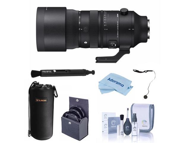 Sigma 70-200mm f/2.8 DG DN OS Sports Lens for Sony E, Bundle with Lens Case, Filter Kit, Lens Cap Tether, Cleaning Kit and Cleaning Cloth