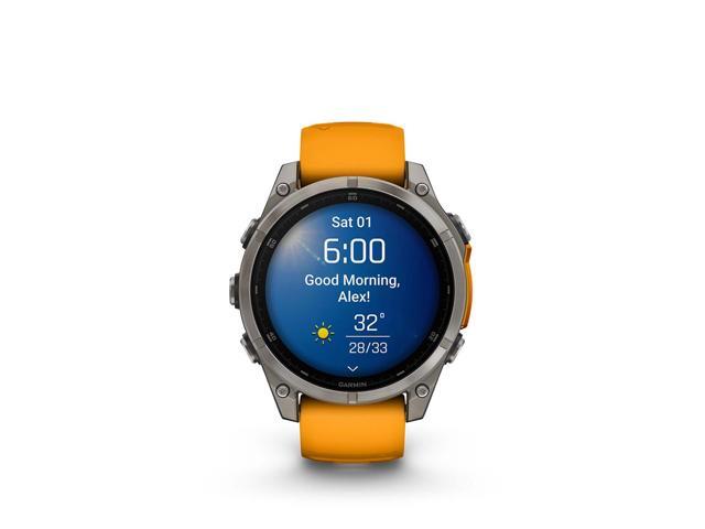 Garmin - fēnix 8 AMOLED Sapphire GPS Smartwatch 47mm Fiber-reinforced polymer - Titanium - (2024) - image 7