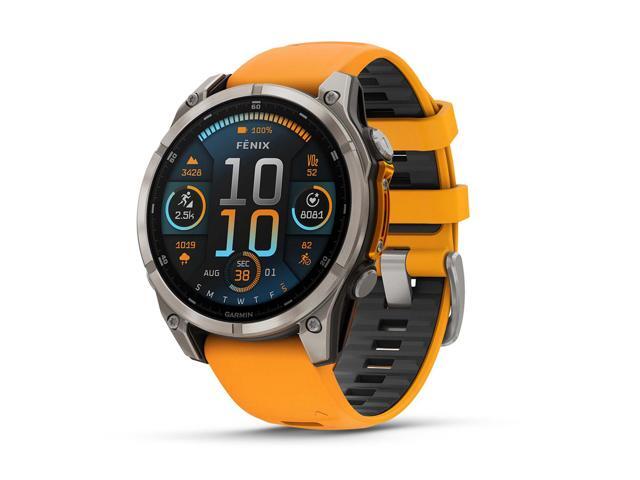 Garmin - fēnix 8 AMOLED Sapphire GPS Smartwatch 47mm Fiber-reinforced polymer - Titanium - (2024) - image 6