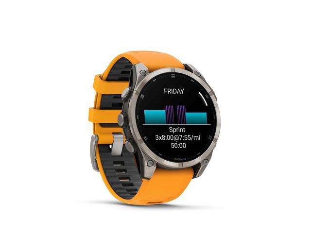 Garmin - fēnix 8 AMOLED Sapphire GPS Smartwatch 47mm Fiber-reinforced polymer - Titanium - (2024) - image 8