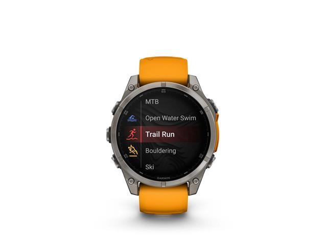 Garmin - fēnix 8 AMOLED Sapphire GPS Smartwatch 47mm Fiber-reinforced polymer - Titanium - (2024) - image 12
