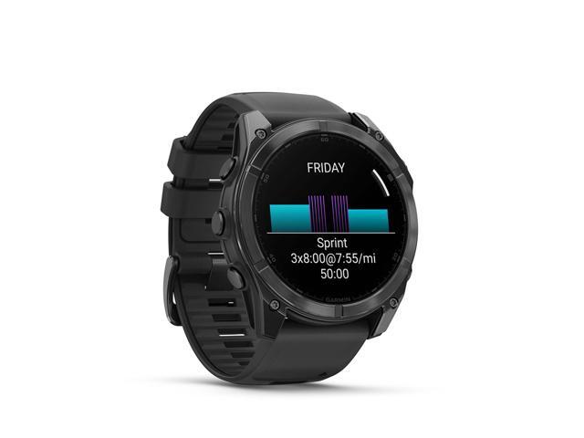 Garmin - fēnix 8 AMOLED  GPS Smartwatch 51mm Fiber-reinforced polymer - Slate Gray - (2024) - image 12