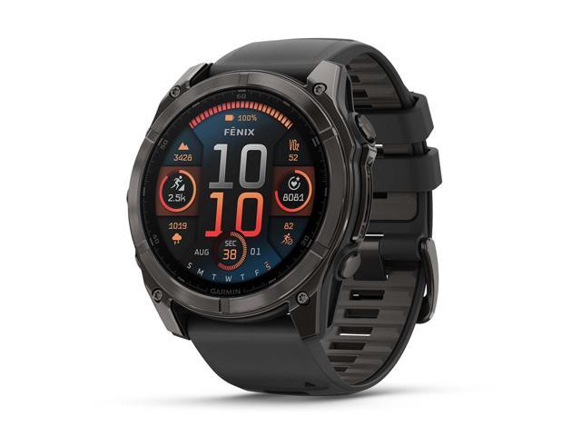 Garmin - fēnix 8 AMOLED Sapphire GPS Smartwatch 51mm Fiber-reinforced polymer - Carbon Gray DLC Titanium - (2024) - image 3