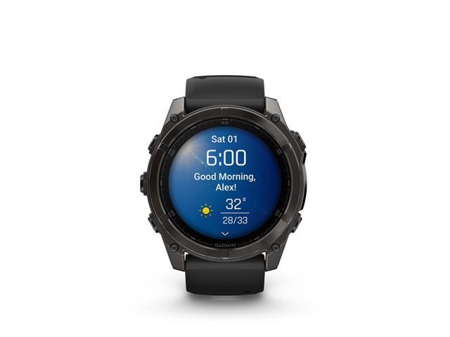 Garmin - fēnix 8 AMOLED Sapphire GPS Smartwatch 51mm Fiber-reinforced polymer - Carbon Gray DLC Titanium - (2024) - image 4