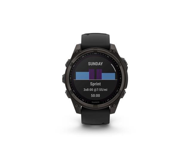 Garmin - fēnix 8 Solar Sapphire GPS Smartwatch 47mm Fiber-reinforced polymer - Carbon Gray DLC Titanium - (2024) - image 6
