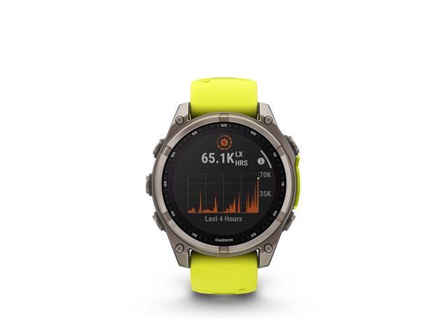 Garmin - fēnix 8 Solar Sapphire GPS Smartwatch 47mm Fiber-reinforced polymer - Titanium - (2024) - image 4