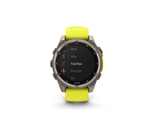 Garmin - fēnix 8 Solar Sapphire GPS Smartwatch 47mm Fiber-reinforced polymer - Titanium - (2024) - image 9