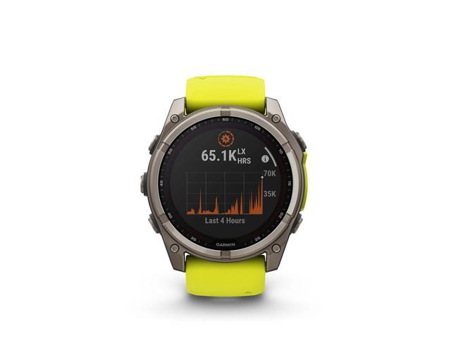 Garmin - fēnix 8 Solar Sapphire GPS Smartwatch 51mm Fiber-reinforced polymer - Titanium - (2024) - image 4