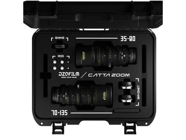 DZOFILM Catta 35-80mm and 75-135mm T2.9 Cine Lens Bundle for Sony E, Black