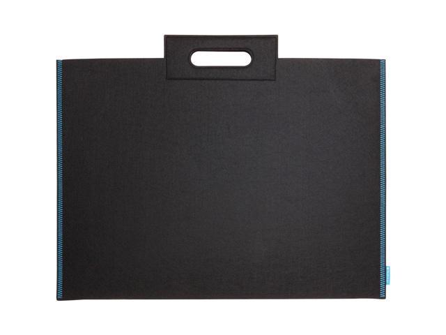 Itoya Midtown Large Format Artwork Carrier Bag, 14x21', Black/Blue #MD-1421BK/BU