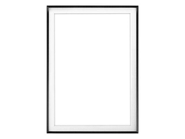 Framatic Fineline 16x20' Aluminum Frame, Matted for a 10x15' Photograph, Black