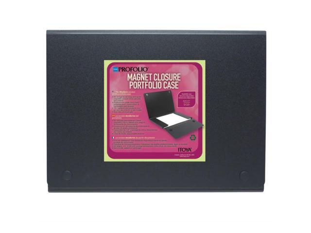 Itoya ProFolio Magnet Closure Case, 8.5x11' Letter Size, Black #MG-811BK