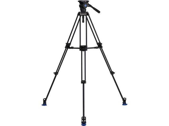 Benro BV8 3-Section Aluminum Alloy Twin Leg Video Tripod, Bundle with DL-08 Dolly