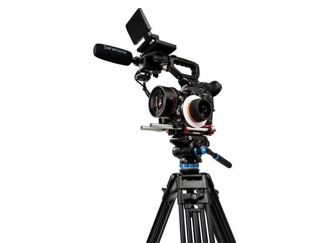 Benro S6PRO Fluid Video Head 3/8'-16 Head Mount 1/4'-20 Accessory Mounts