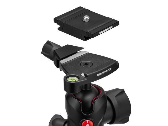 Manfrotto Befree Advanced AS Twist 4-Section Aluminum Travel Tripod Kit with 494 Center Ball Head, Black