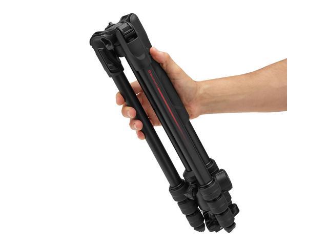 Manfrotto Befree Advanced AS Twist 4-Section Aluminum Travel Tripod Kit with 494 Center Ball Head, Black