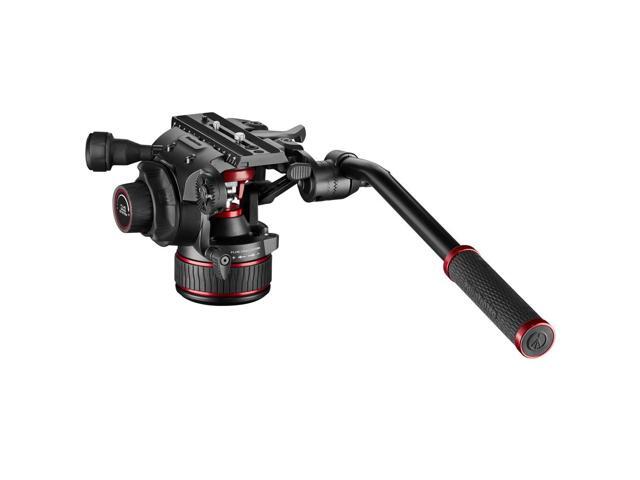 Manfrotto 3-Section Carbon Fiber Twin Leg Tripod with Nitrotech 608 Fluid Video Head and Mid-Level Spreader