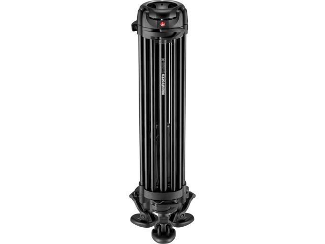 Manfrotto 3-Section Aluminum Twin Leg Video Tripod with Mid-Level Spreader