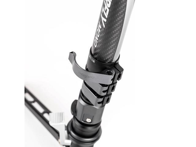 FotoPro X-AIRFLY Mono 4-Section Carbon Fiber 3-In-1 Monopod, Gray