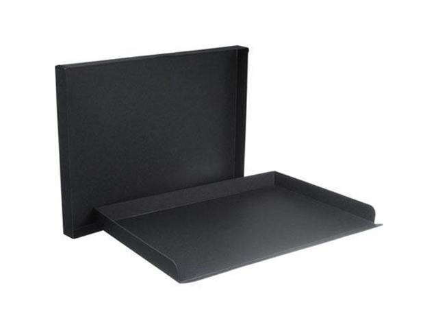 Archival Methods Drop Front Box, 1.5' 14.5' x 18.75', Black #01-116