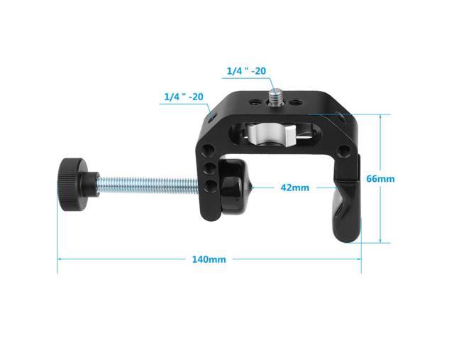 CAMVATE Universal C-Clamp with 1/4' Female Thread, 1/4'-20 Thumbscrew Knob
