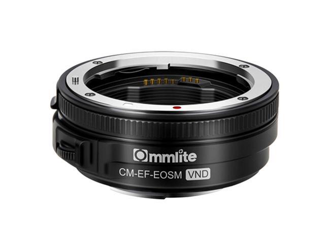 Commlite Autofocus Lens Mount Adapter for Canon EF-Mount Lens to EF-M-Mount Camera with Variable ND Filter