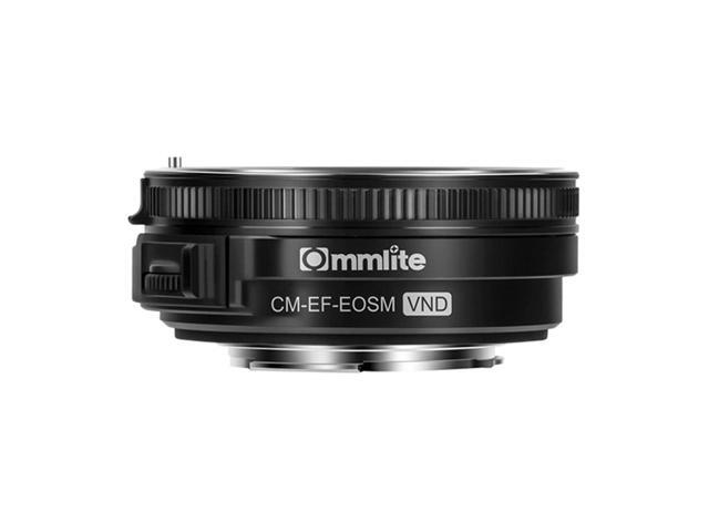 Commlite Autofocus Lens Mount Adapter for Canon EF-Mount Lens to EF-M-Mount Camera with Variable ND Filter