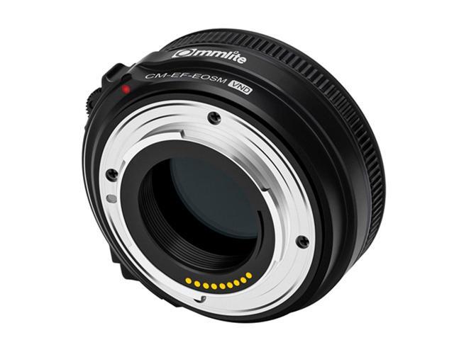 Commlite Autofocus Lens Mount Adapter for Canon EF-Mount Lens to EF-M-Mount Camera with Variable ND Filter