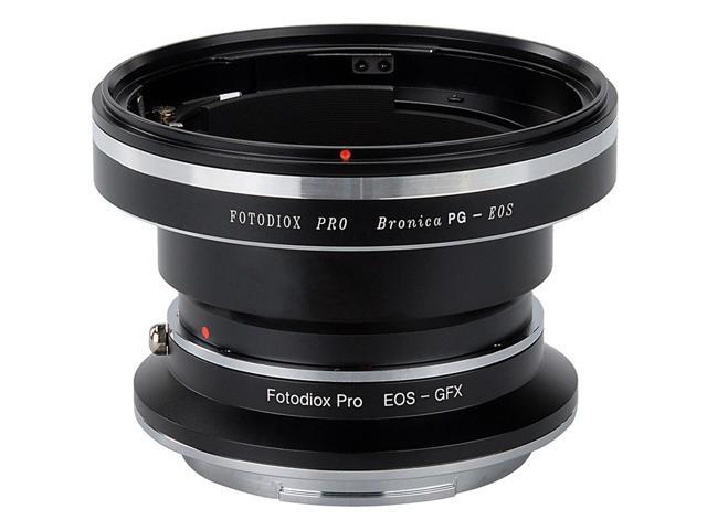 Fotodiox Pro Lens Mount Double Adapter for Bronica GS-1 (PG) Mount SLR & Canon EOS (EF / EF-S) D/SLR Lenses to Fujifilm G-Mount GFX Mirrorless.