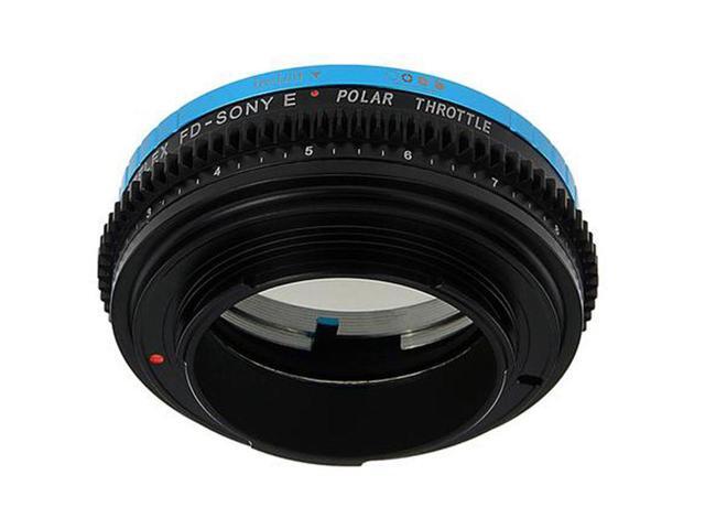Fotodiox Vizelex Polar Throttle Lens Mount Adapter for Canon FD & FL 35mm SLR Lens to Sony Alpha E-Mount Mirrorless Camera Body with Built-In...