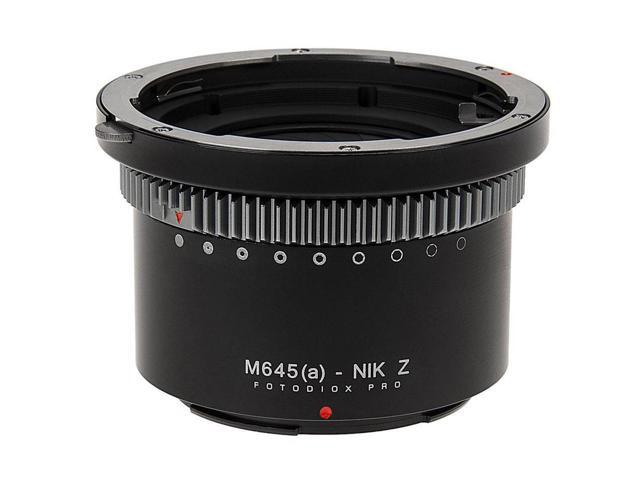 Fotodiox Pro Lens Mount Adapter for Mamiya 645 (M645) Mount AF/AF-D Lenses to Nikon Z-Mount Mirrorless Camera Bodies