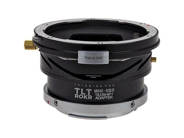 Fotodiox Pro TLT ROKR Tilt/Shift Lens Mount Adapter for Mamiya 645 (M645) Mount Lenses to Canon RF Mount Mirrorless Camera Body