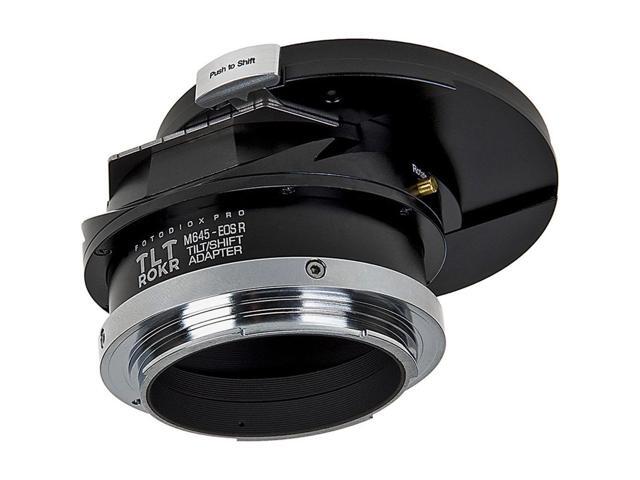 Fotodiox Pro TLT ROKR Tilt/Shift Lens Mount Adapter for Mamiya 645 (M645) Mount Lenses to Canon RF Mount Mirrorless Camera Body