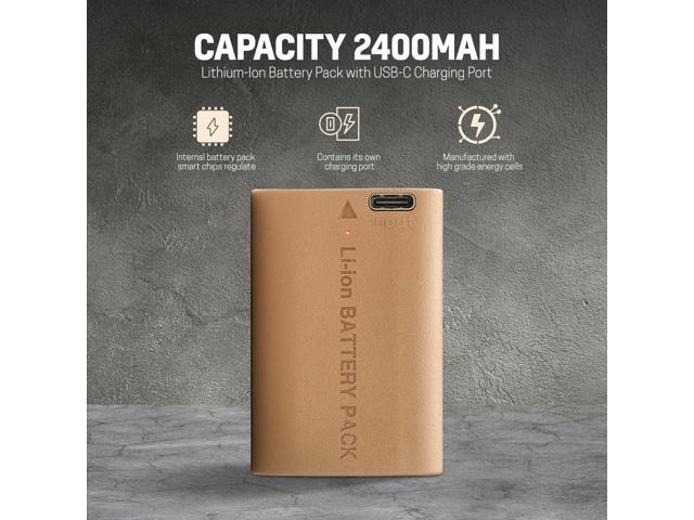 Green Extreme LP-E6NH 17.3Wh 7.2V 2400mAh Lithium-Ion Battery Pack with USB-C Charging Port
