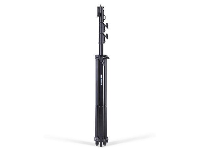 Avenger 11.5' Aluminum Black Combo Stand 35 with 2 Risers, 3 Sections and 1 Leveling Leg