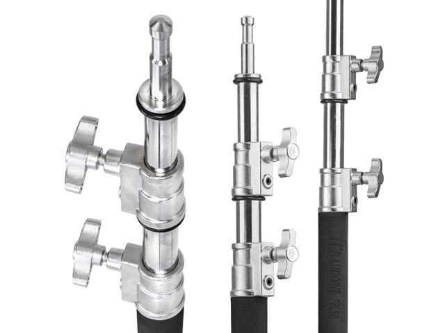 Flashpoint 10' C (Century) Light Stand on Turtle Base Kit w/40' Grip Arm & 2 Gobo Heads and Baby Pin - Chrome (Kit Of 10)