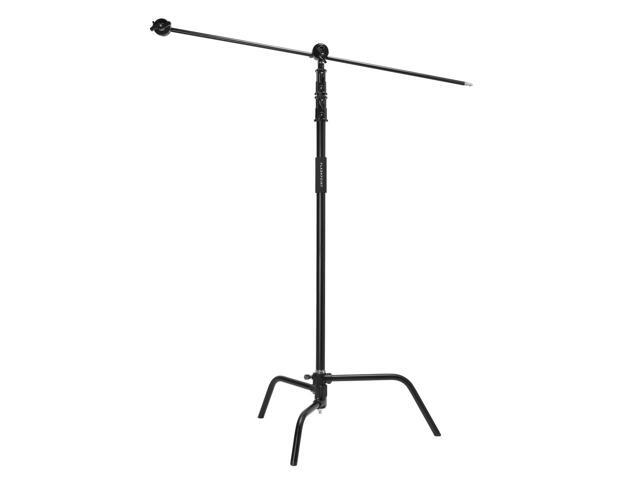 Flashpoint Turtle Base C-Stand and Cross Arm Boom Kit (Black, 10.5')