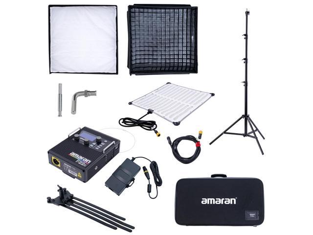 amaran F22c 2x2' 200W RGBWW Flexible LED Mat Fixture, Gold-Mount with Light Stand