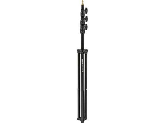 Manfrotto 11' Basic Lightstand, 5/8 Stud with 1/4'x20 Tip, Black. (#368B)