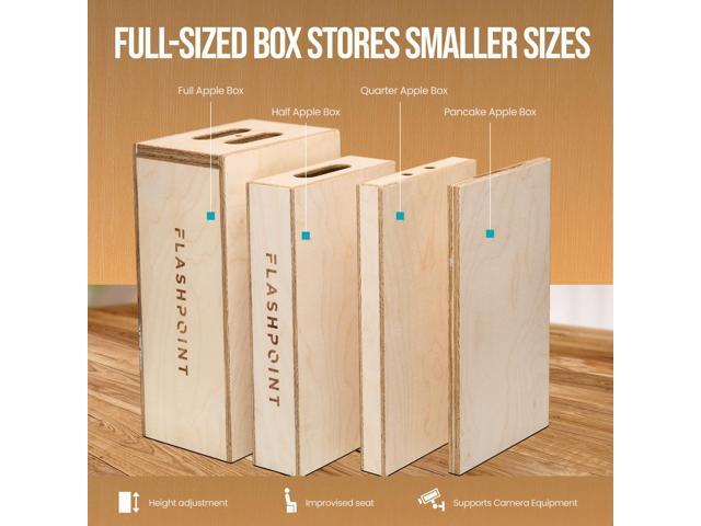 Flashpoint Nested Apple Box 4-in-1 Photography Set