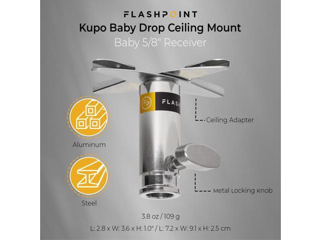 Flashpoint Baby Drop Ceiling Mount, Baby 5/8' Receiver