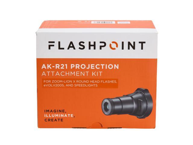 Flashpoint AK-R21 Projection Attachment Kit for Zoom-Lion X Round Head Flashes, eVOLV200s, and Speedlights
