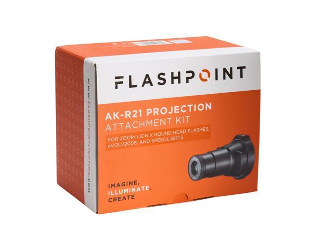 Flashpoint AK-R21 Projection Attachment Kit for Zoom-Lion X Round Head Flashes, eVOLV200s, and Speedlights